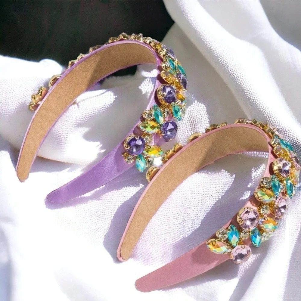 Sparkle & Shine: Rhinestone Easter Headband - Perfect for Mardi Gras & Beyond!